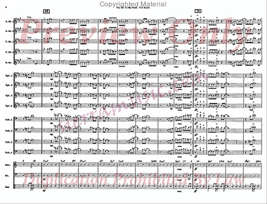 You Go To My Head Big Band scores gallery preview page 7