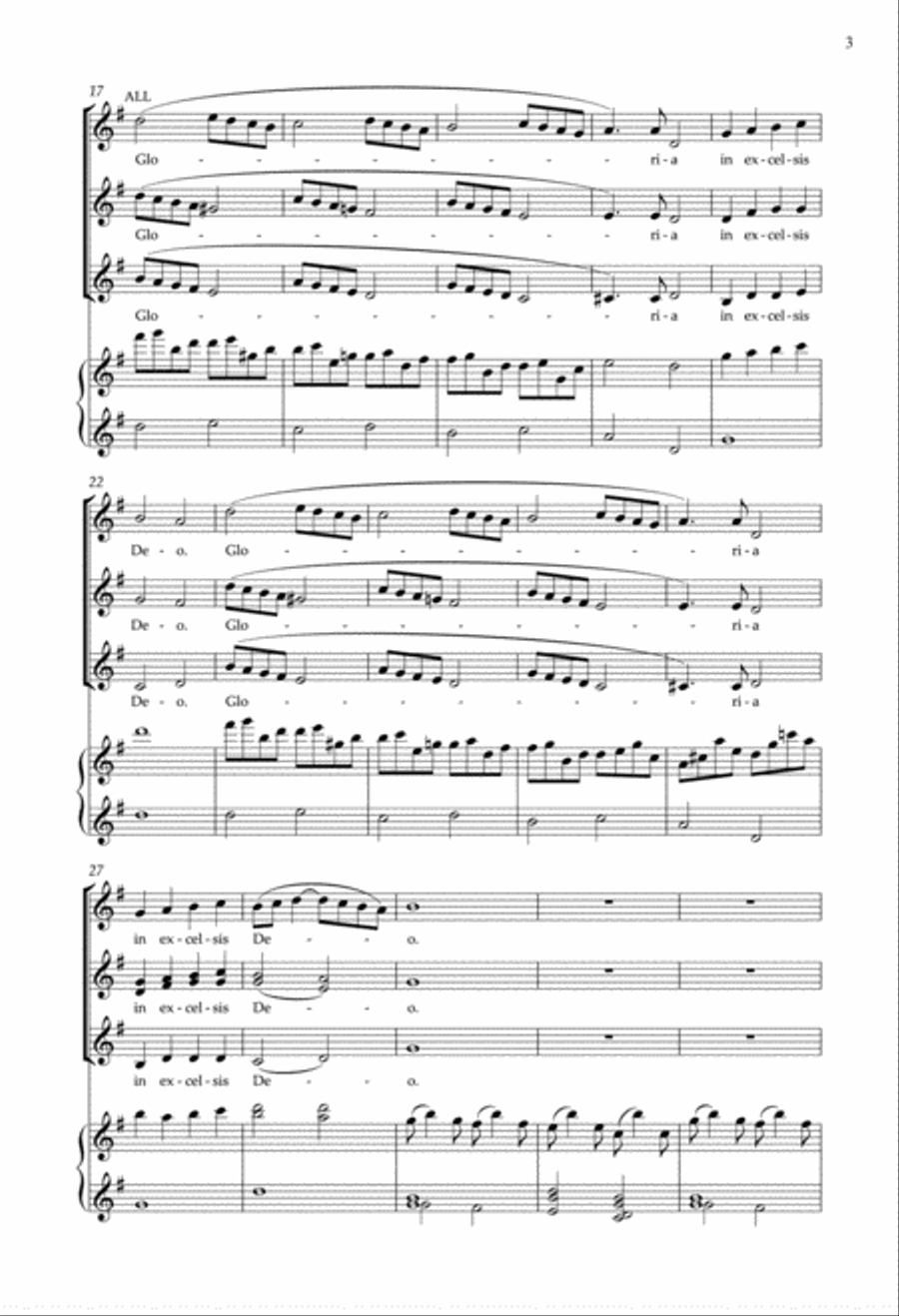 Angels from the Realms of Glory from Enchanted Carols SSA scores gallery preview page 3