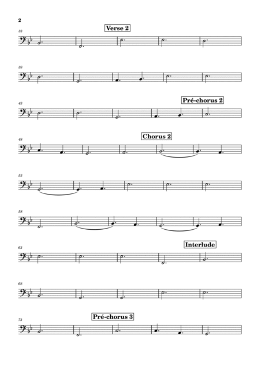 A Thousand Years A Thousand Years Double Bass scores gallery preview page 2