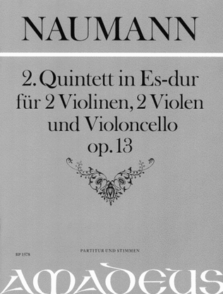 Book cover for 2. Quintet in E flat op. 13