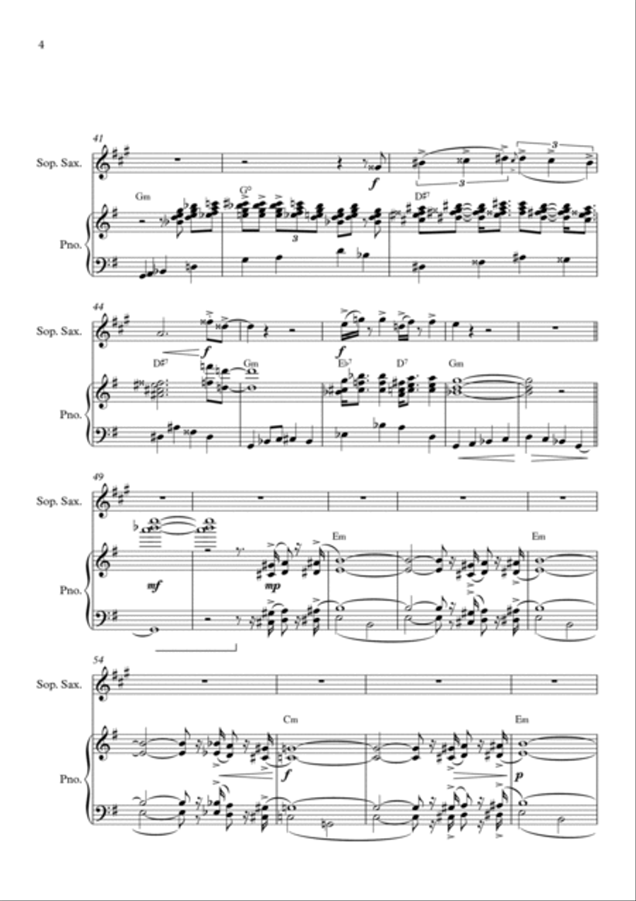 The Pink Panther Soprano Saxophone scores gallery preview page 4