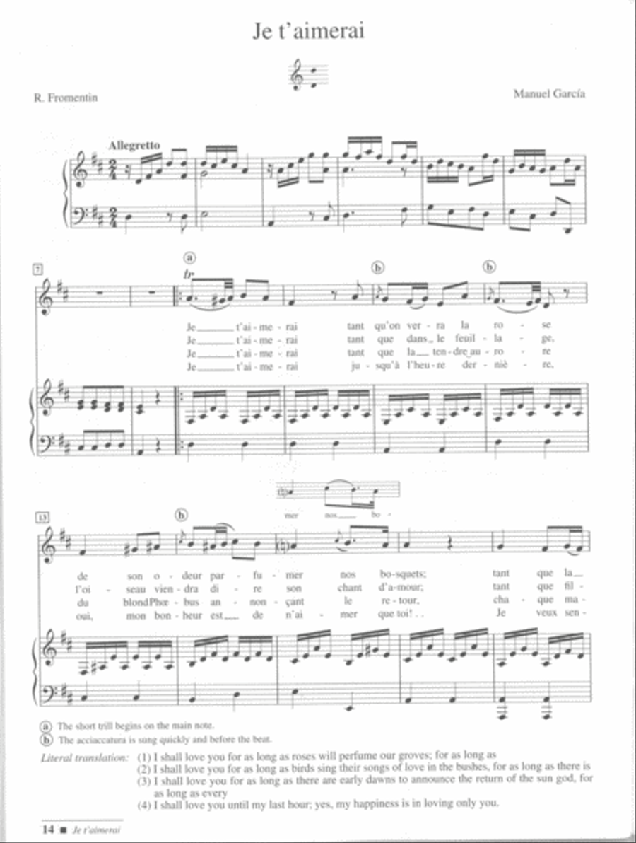 Songs And Duets Of Garcia, Malibran And Viardot (Low) Piano Accompaniment scores gallery preview page 4