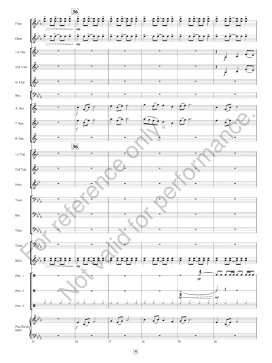 Missa Festi Concert Band scores gallery preview page 10
