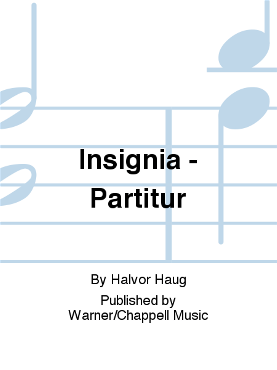 Insignia - Partitur Insignia - Partitur Orchestra scores gallery preview page 1