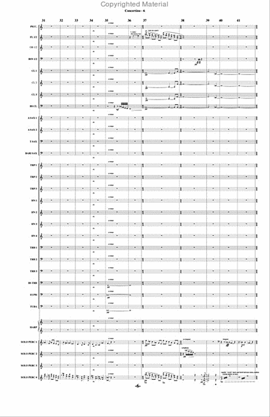 Concertino for 4 Percussion Concertino for 4 Percussion Concert Band scores gallery preview page 7