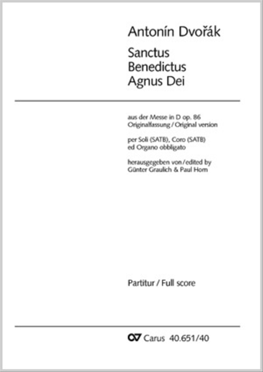 Sanctus, Benedictus and Agnus Dei 4-Part scores gallery preview page 1