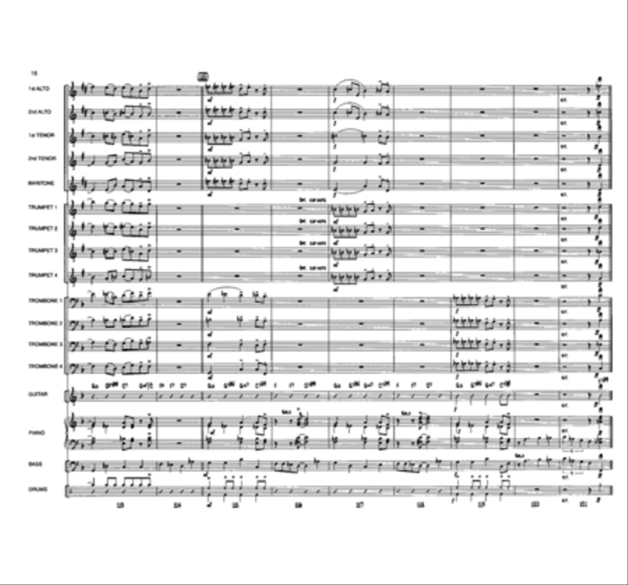 Blues for Buster Blues for Buster Jazz Ensemble scores gallery preview page 16