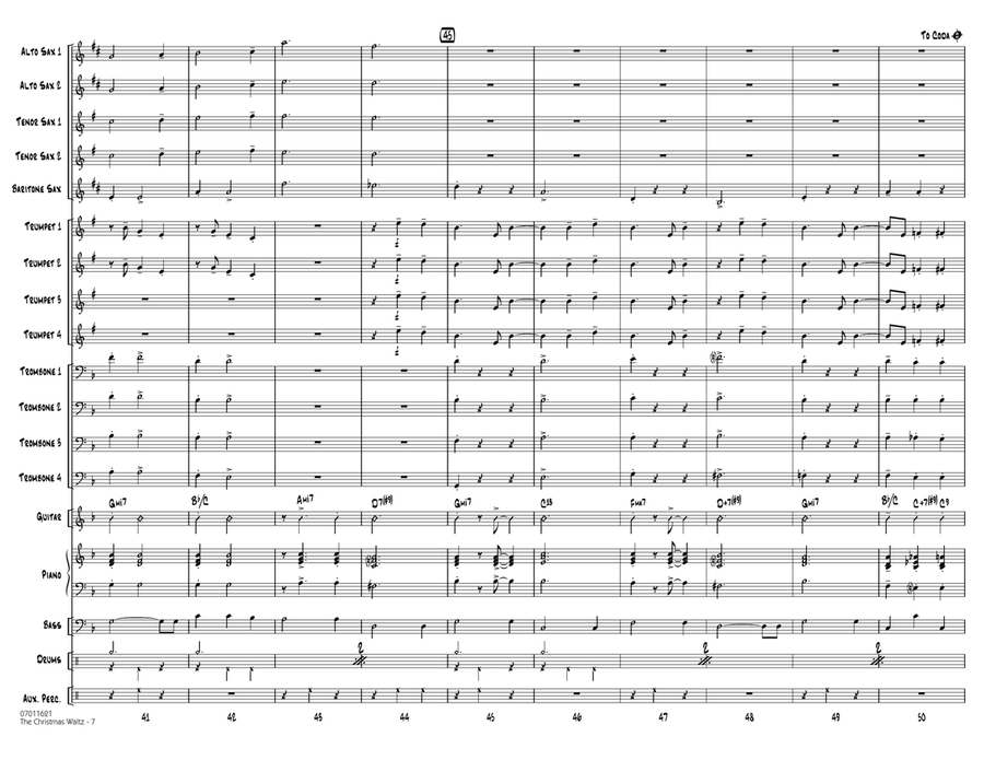 The Christmas Waltz - Full Score Jazz Ensemble scores gallery preview page 6
