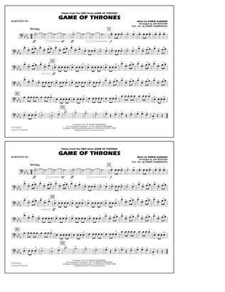 Book cover for Game of Thrones (arr. Jay Bocook) - Baritone B.C.