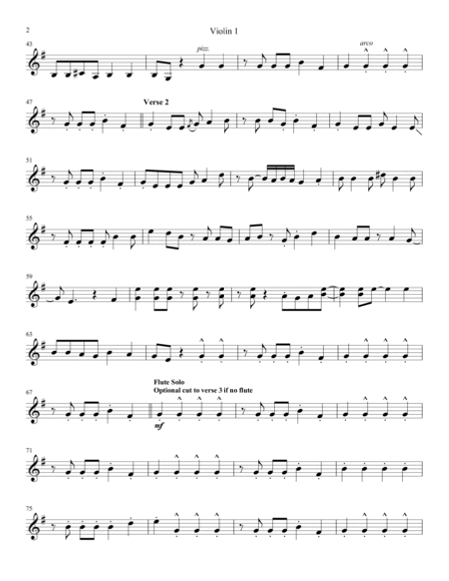 Loco (arr. John O'Hara) - Violin 1 String Quartet scores gallery preview page 2