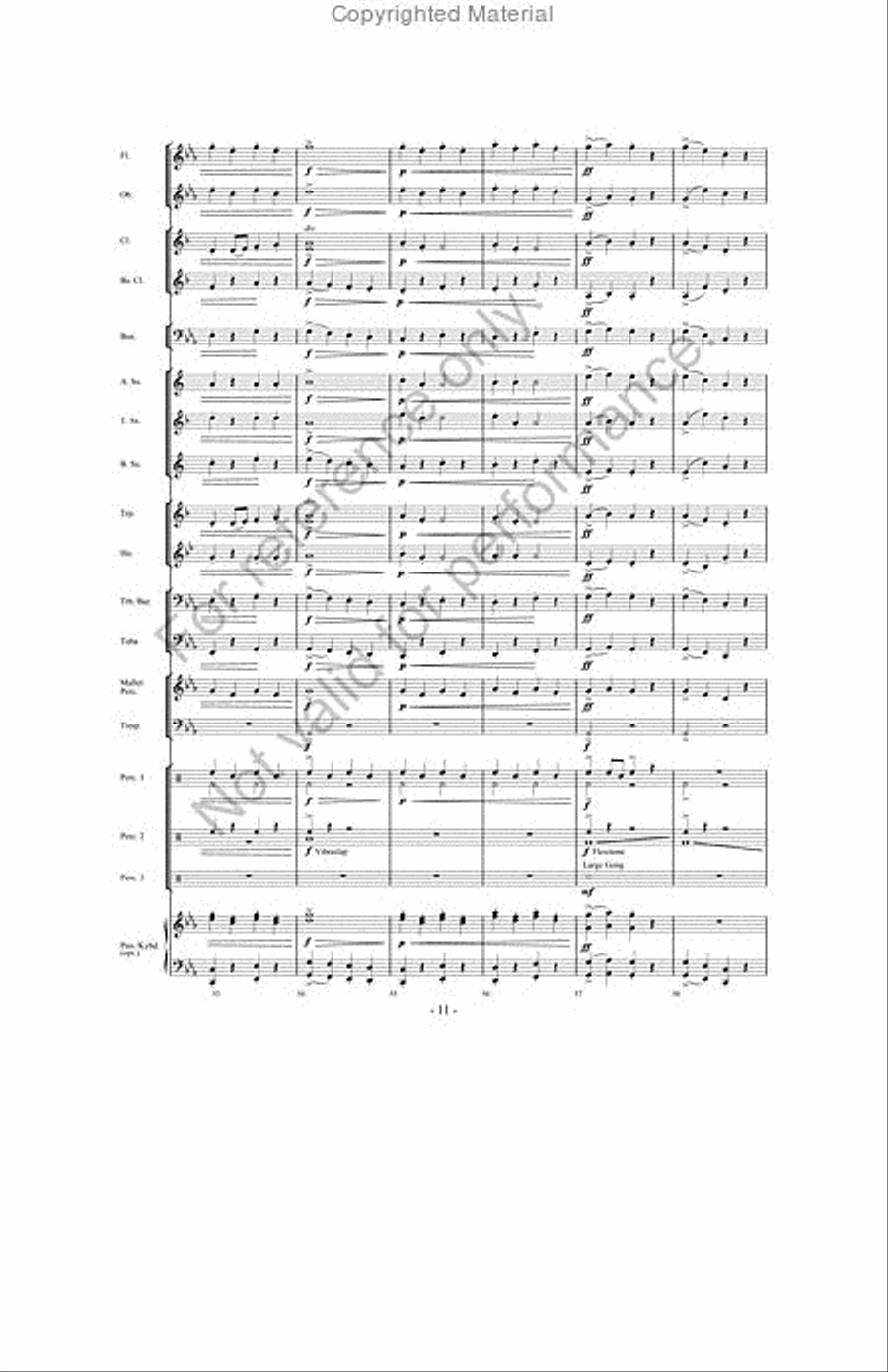 Creature Feature Concert Band scores gallery preview page 10