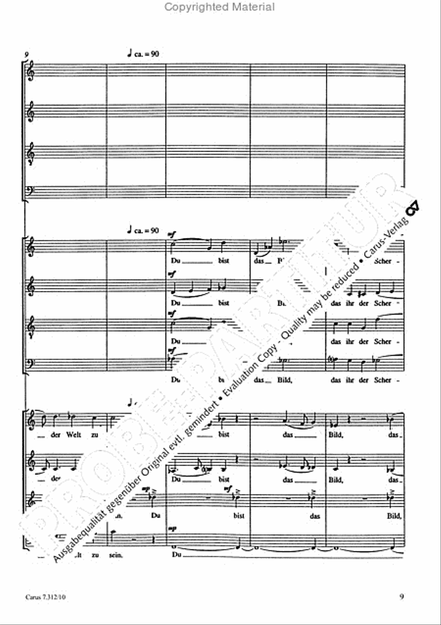 Variationen mit Celan-Gedichten III 4-Part scores gallery preview page 10