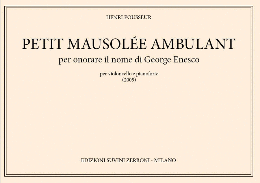 Petit Mausolee M Cello scores gallery preview page 1