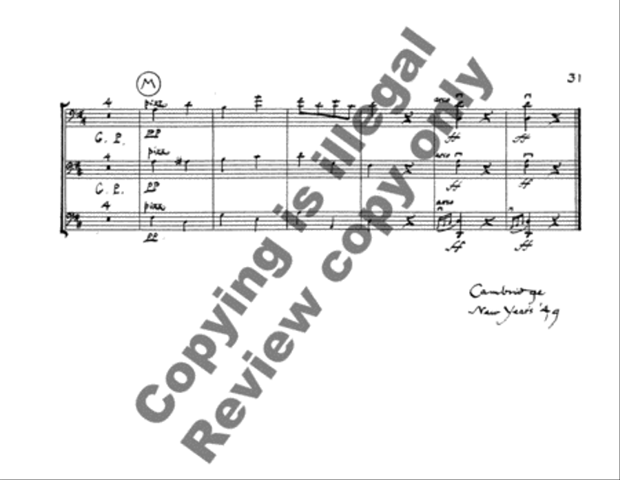 Divertimento for Three Double Basses (Full Score) Double Bass scores gallery preview page 8