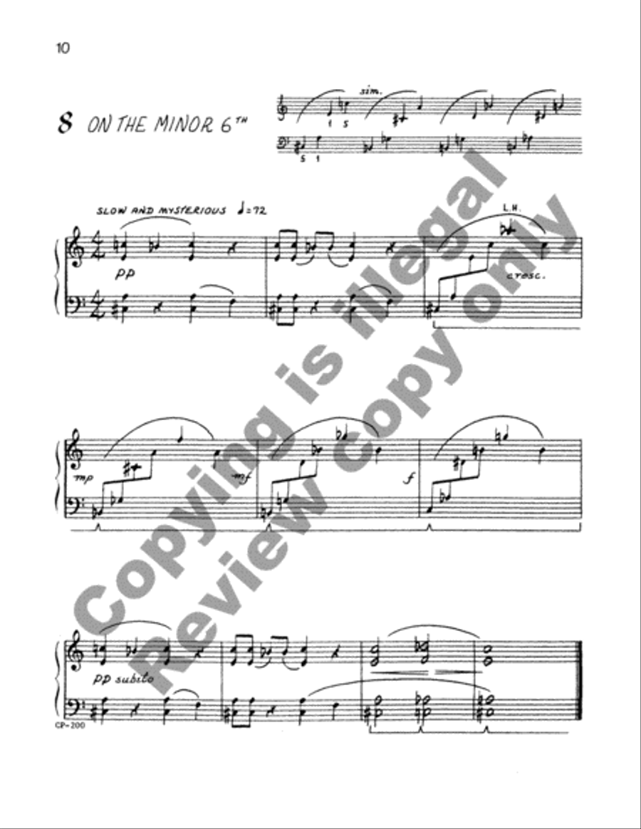 Twelve Little Etudes Piano Method scores gallery preview page 10