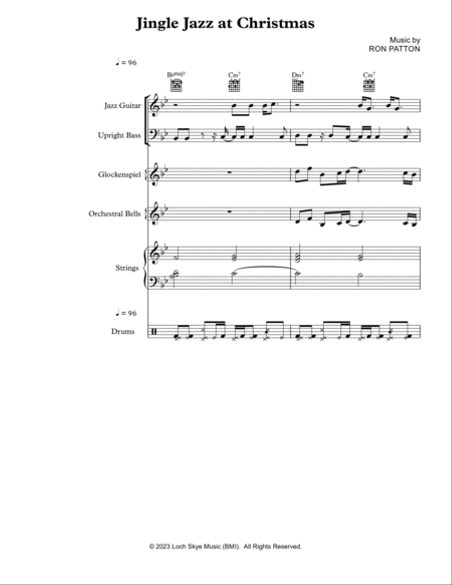 Jingle Jazz at Christmas (Full Jazz Score Version) Jazz Ensemble scores gallery preview page 2