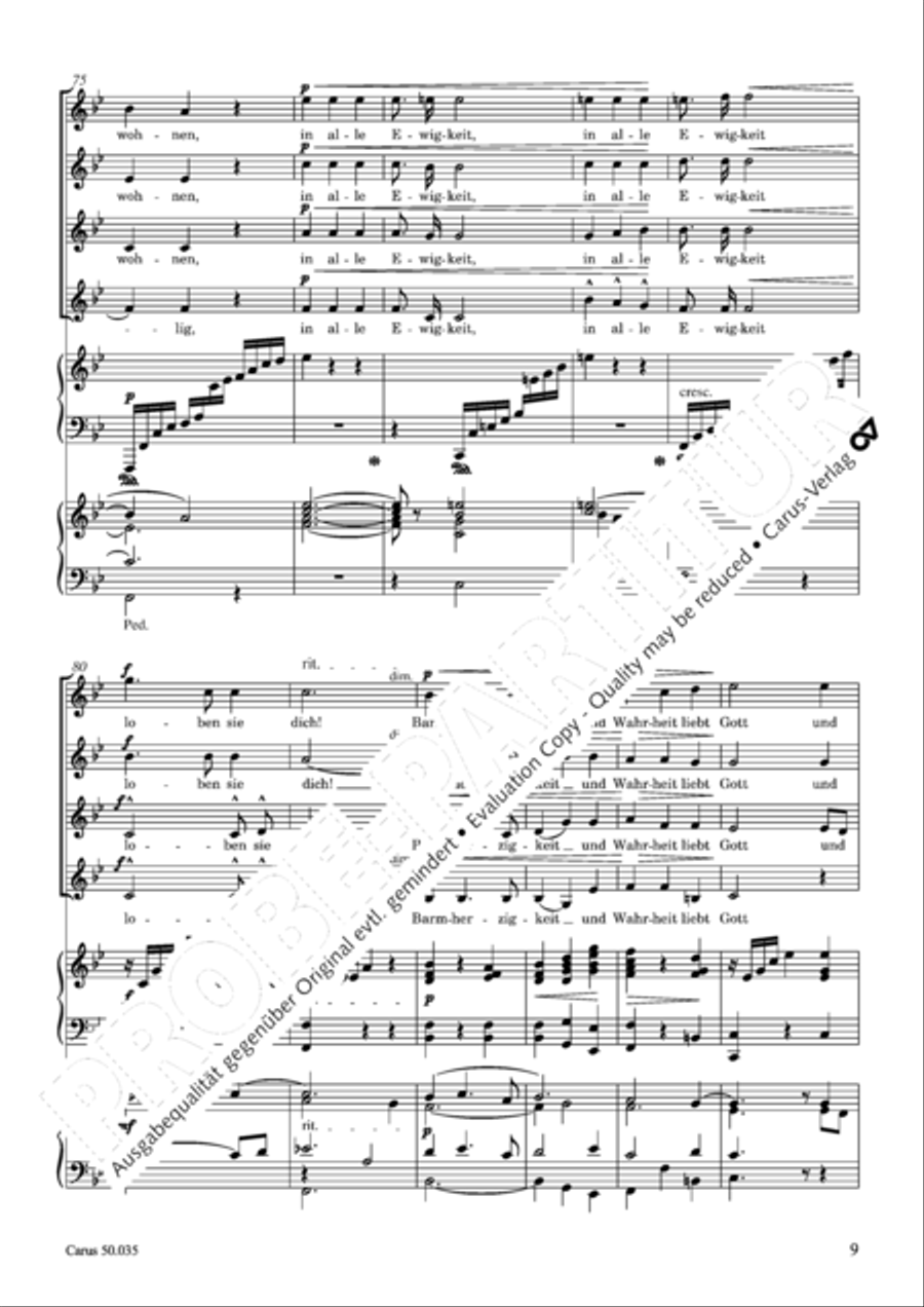How beautiful is thy dwelling place (Wie lieblich sind deine Wohnungen) SSAA scores gallery preview page 10