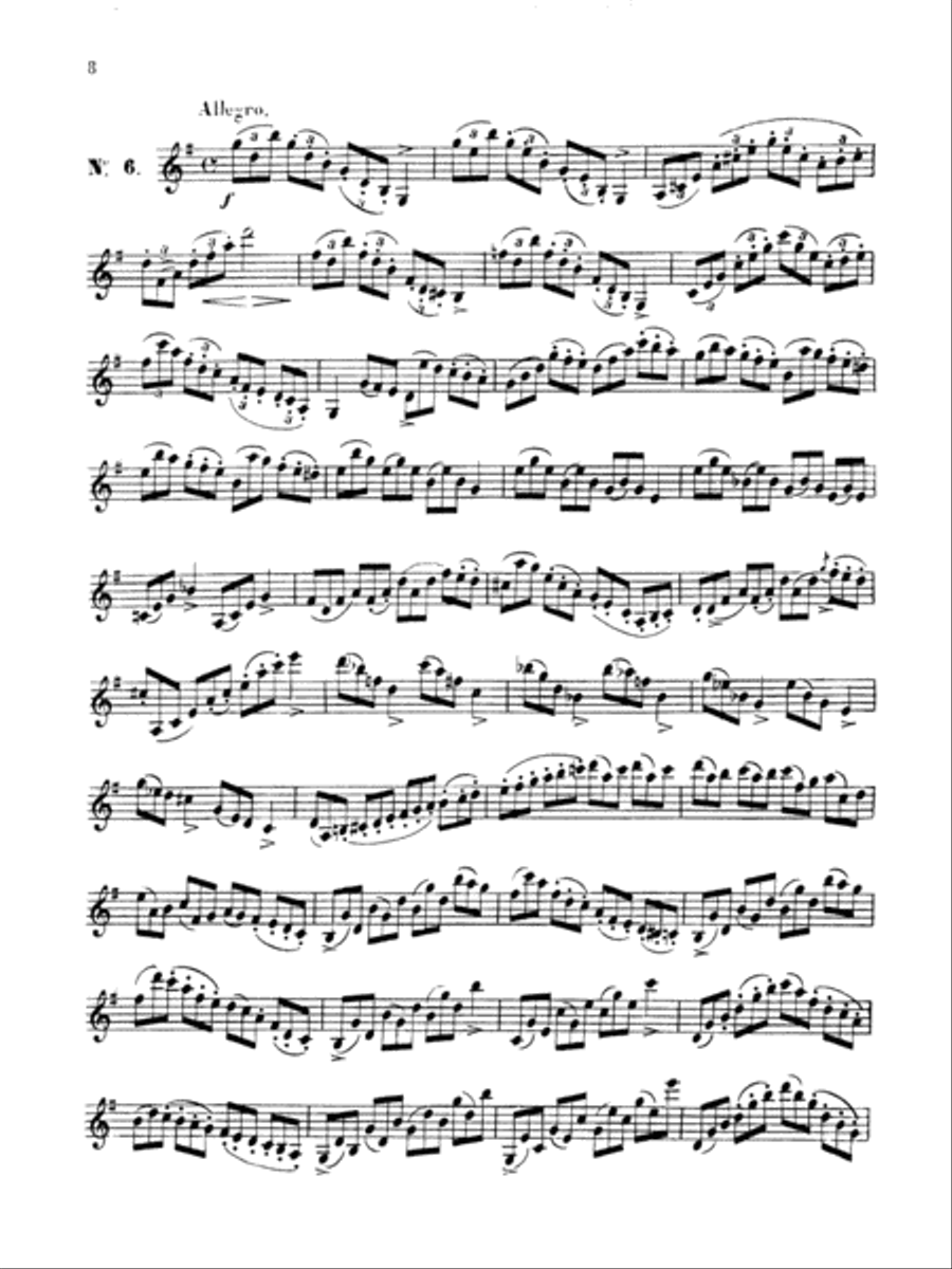 Klosé: Thirty Etudes after H. Aumont Part scores gallery preview page 1