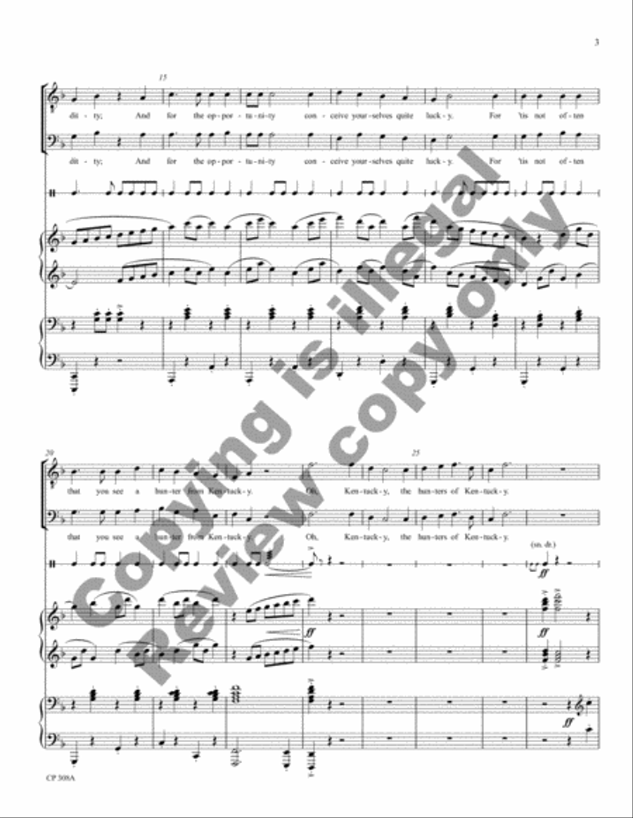 American Folk Song Suite (Full Score) Choir scores gallery preview page 20