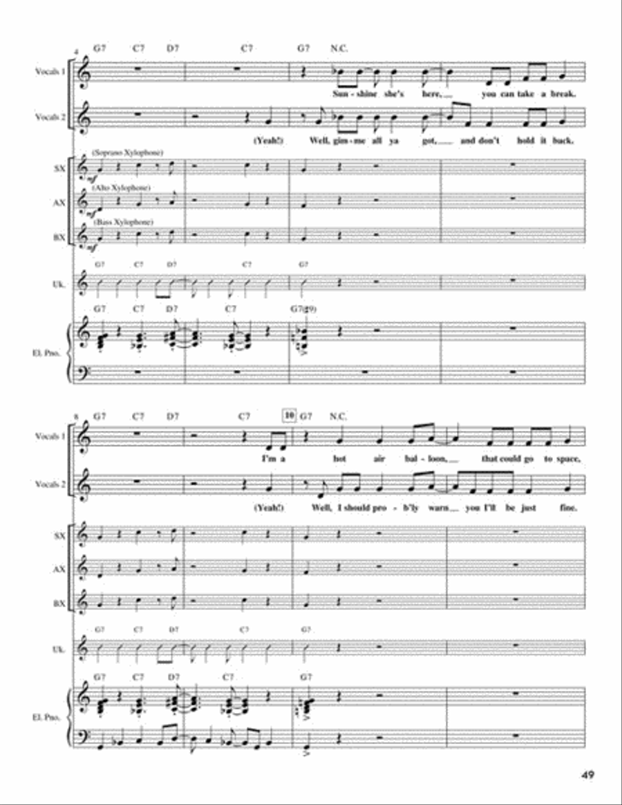 Rockin' Poppin' Classroom Choir scores gallery preview page 4