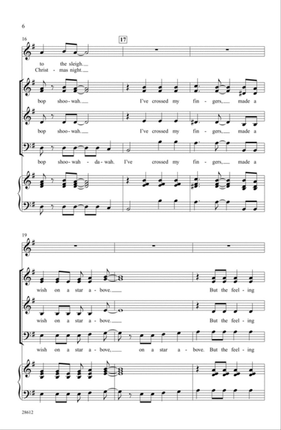 What'cha Gonna Bring for Christmas? A Cappella scores gallery preview page 4