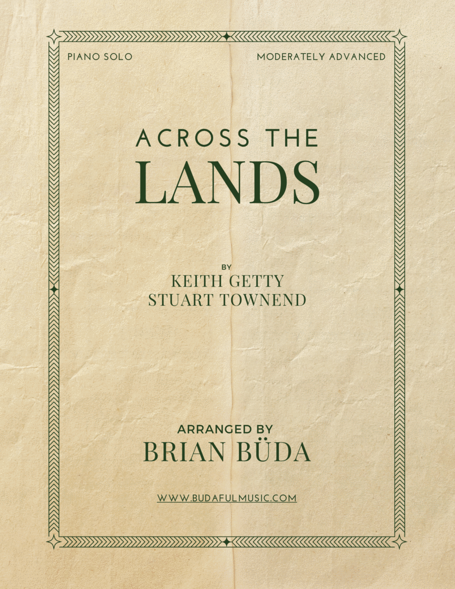 Across The Lands You're The Word Of God Piano Solo scores gallery preview page 1