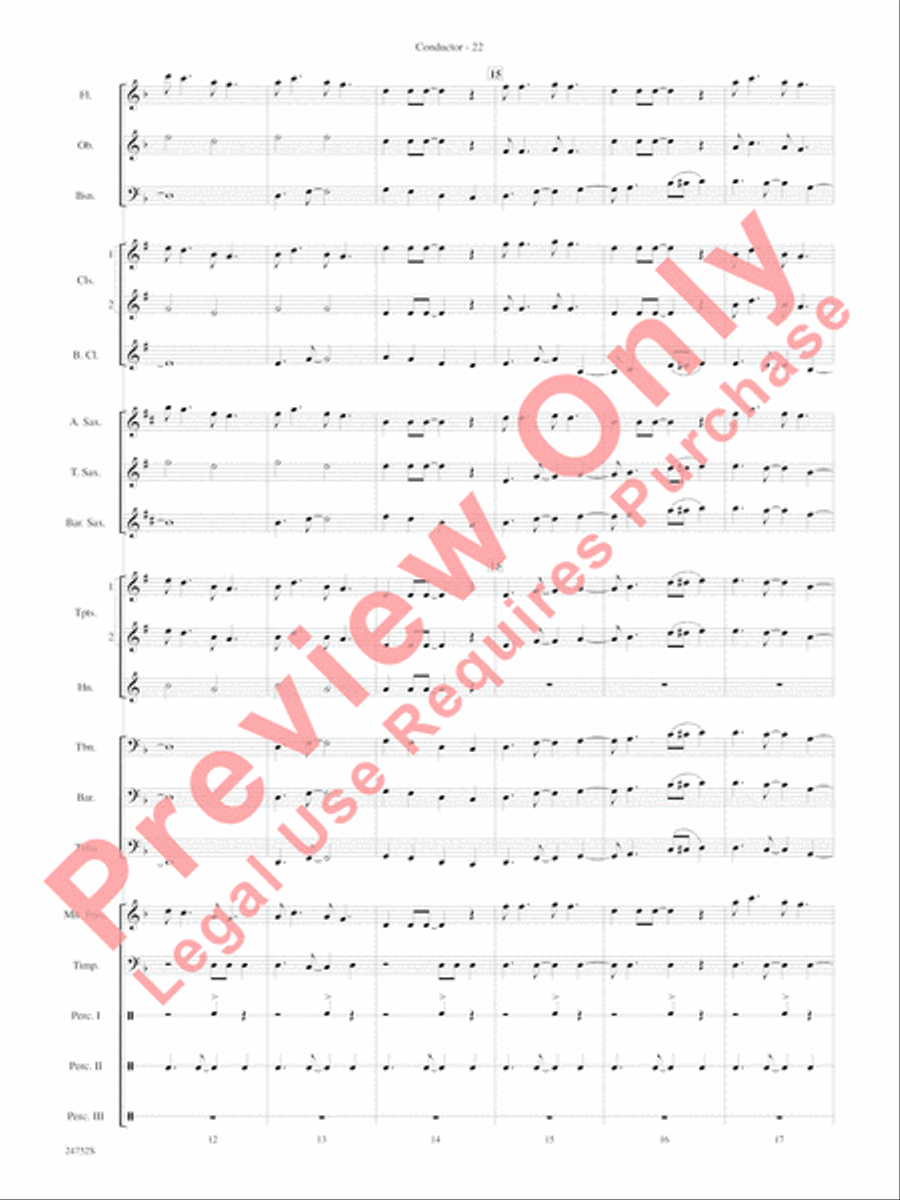 Charlie and the Chocolate Factory, Suite from Concert Band scores gallery preview page 25