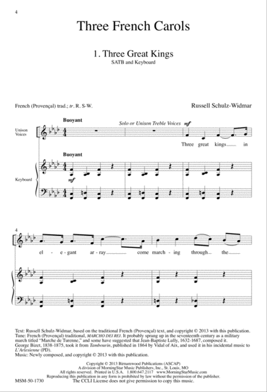 Three French Carols Three French Carols SA scores gallery preview page 3