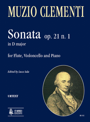 Book cover for Sonata Op. 21 No. 1 in D Major for Flute, Violoncello and Piano