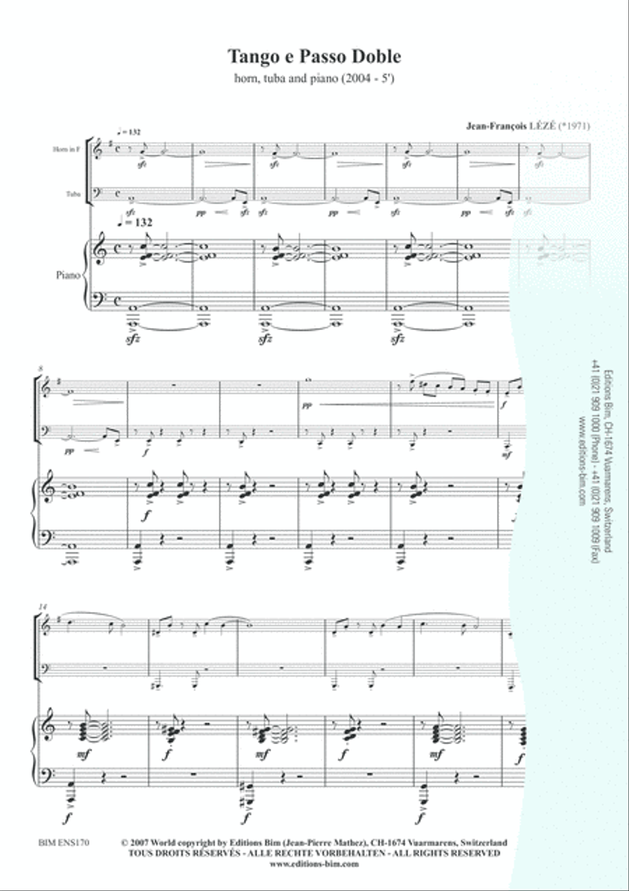 Tango and Paso Doble Horn scores gallery preview page 2
