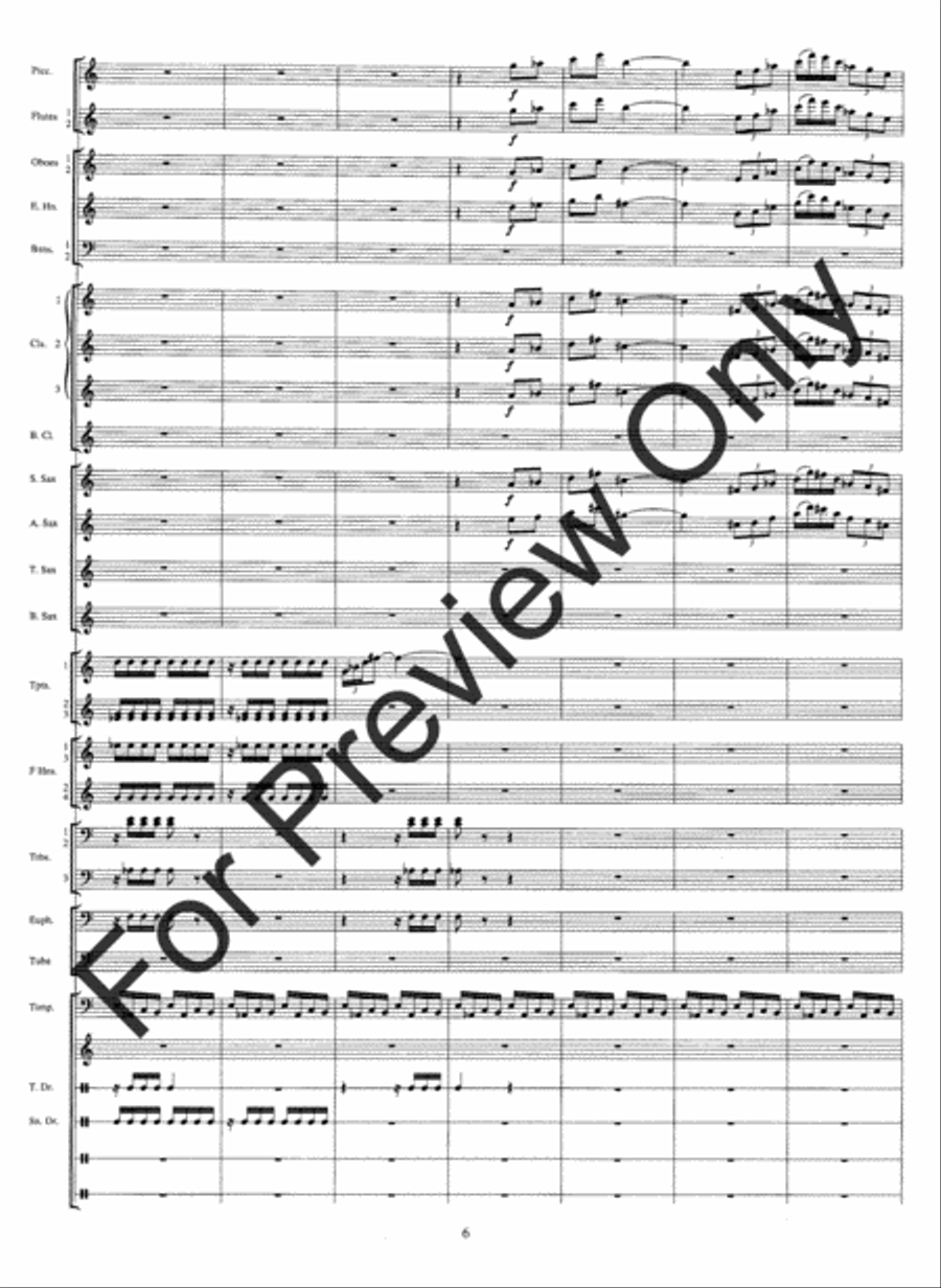 Threnos (Score) Concert Band scores gallery preview page 9