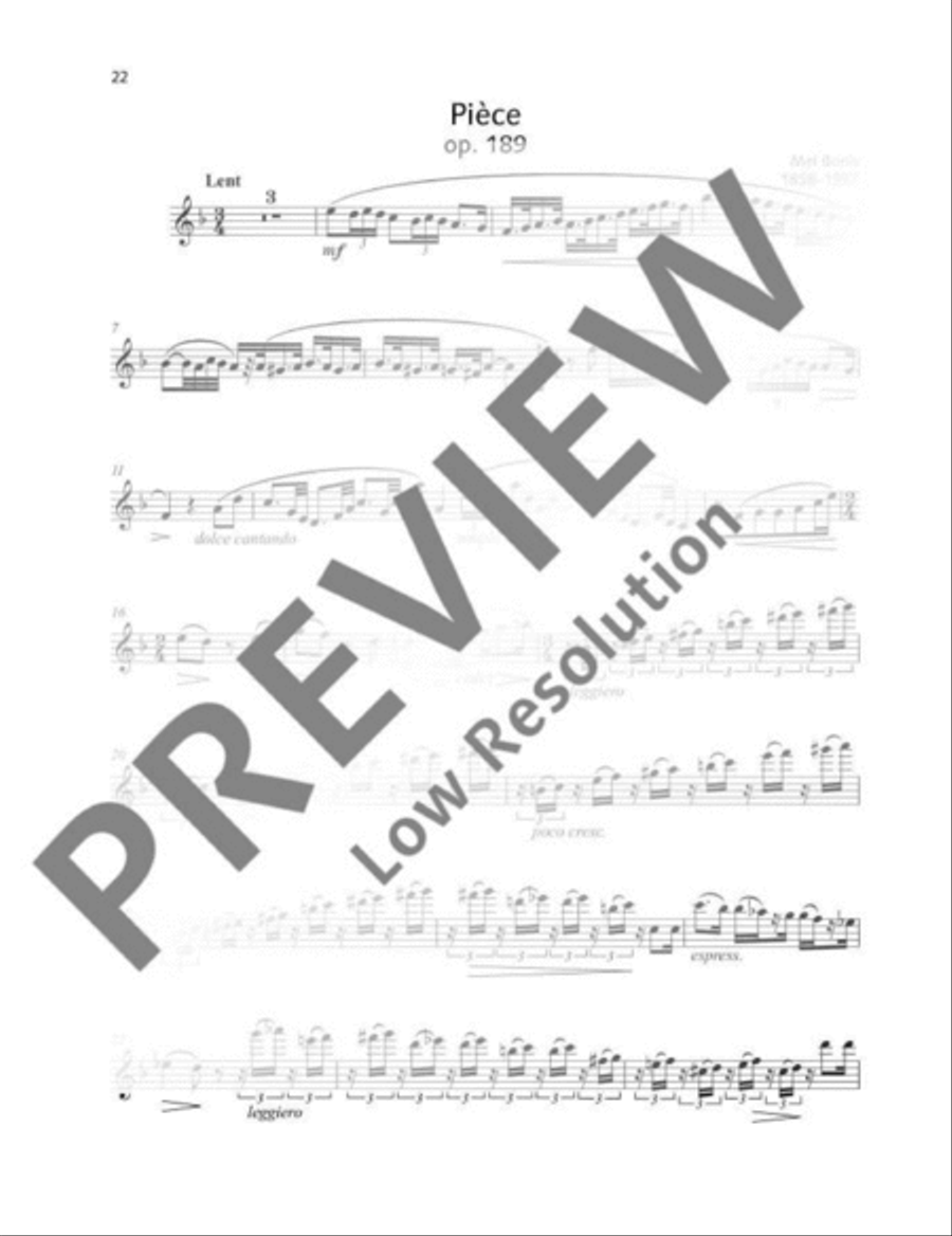Pièce Flute Solo scores gallery preview page 8