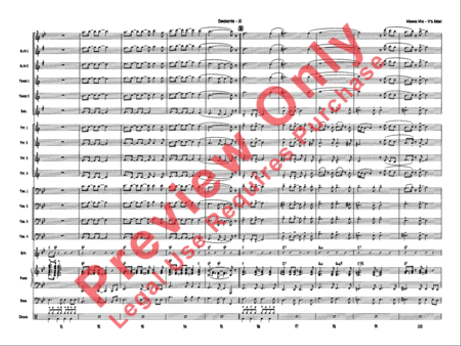 Mamma Mia---It's ABBA! Jazz Ensemble scores gallery preview page 14