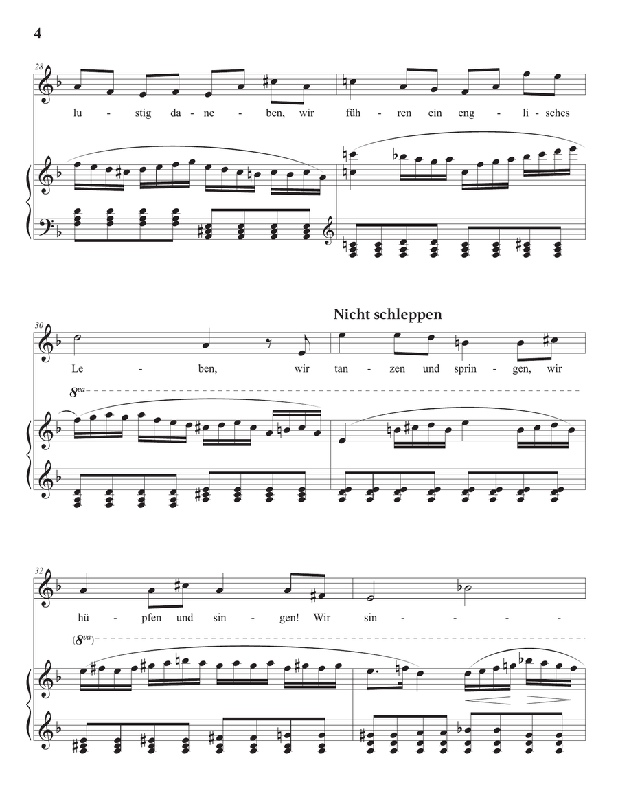 MAHLER: Das himmlische Leben (transposed to F major) Piano, Vocal scores gallery preview page 5