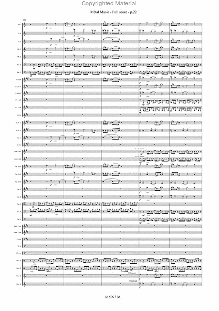 Metal Music Metal Music Concert Band scores gallery preview page 23