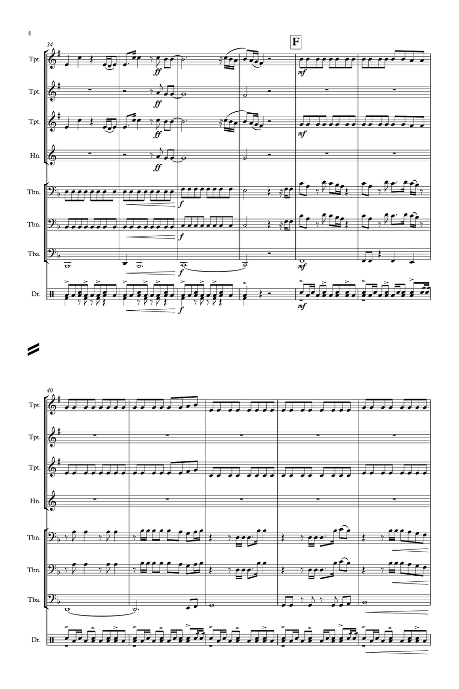 We Are Young Brass Ensemble scores gallery preview page 4