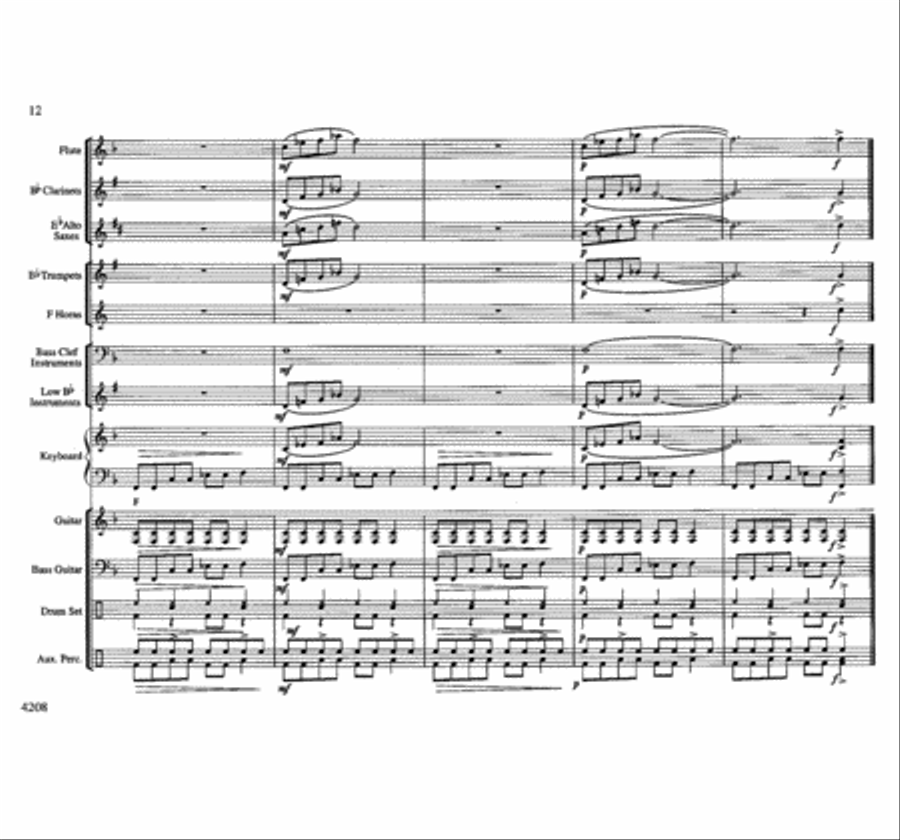 Big Time Boogie Concert Band scores gallery preview page 12