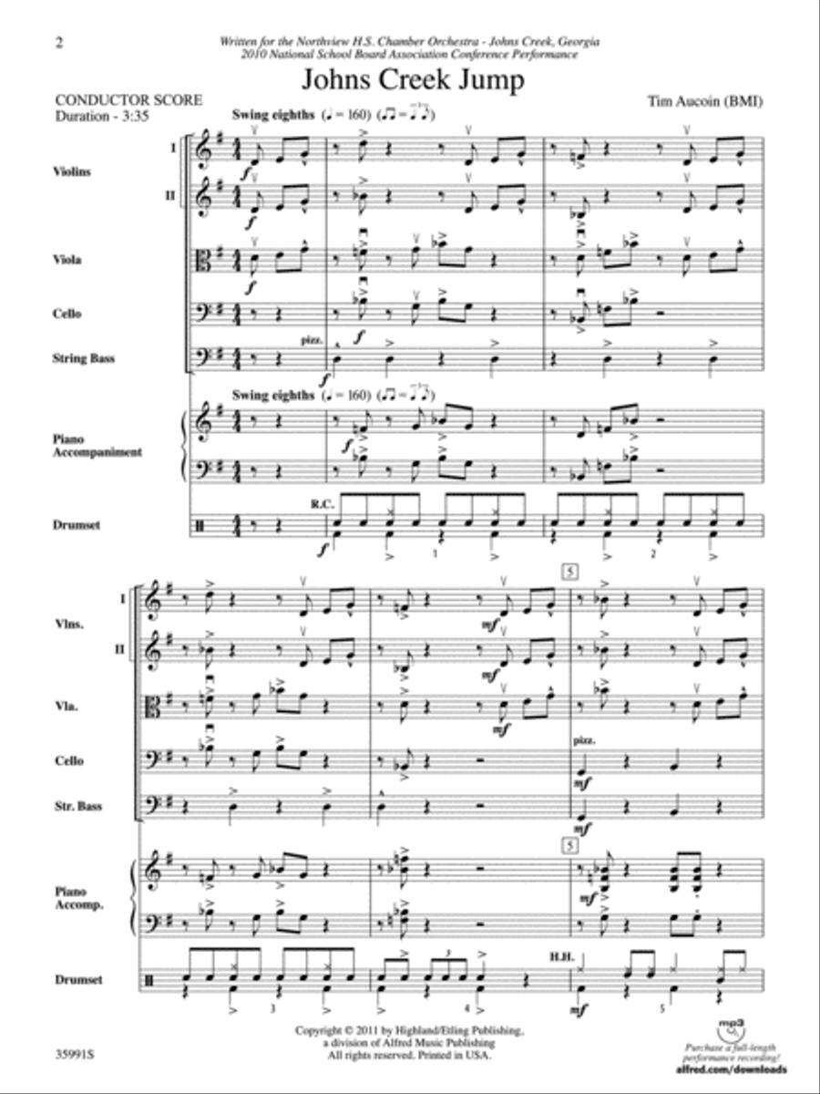Johns Creek Jump Johns Creek Jump String Orchestra scores gallery preview page 2