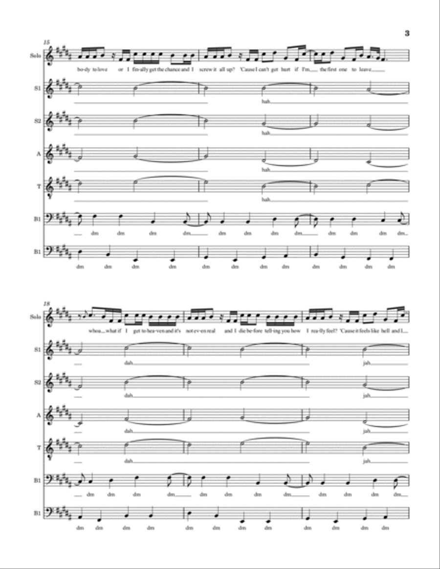 Intrusive Thoughts Divisi scores gallery preview page 3