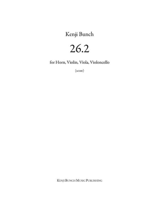 Book cover for 26.2 (score and parts)