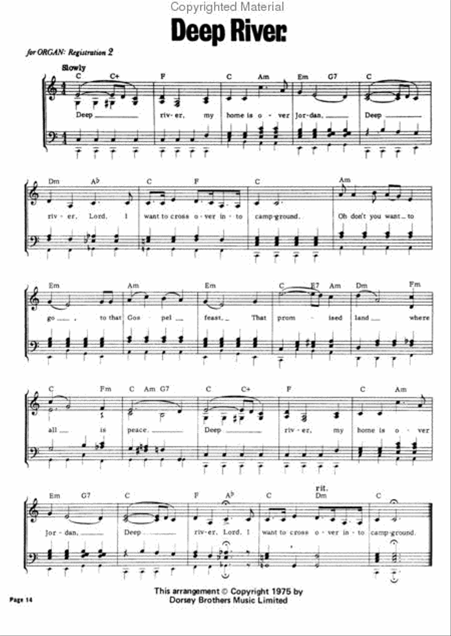 Spirituals and Gospels Piano, Vocal scores gallery preview page 3