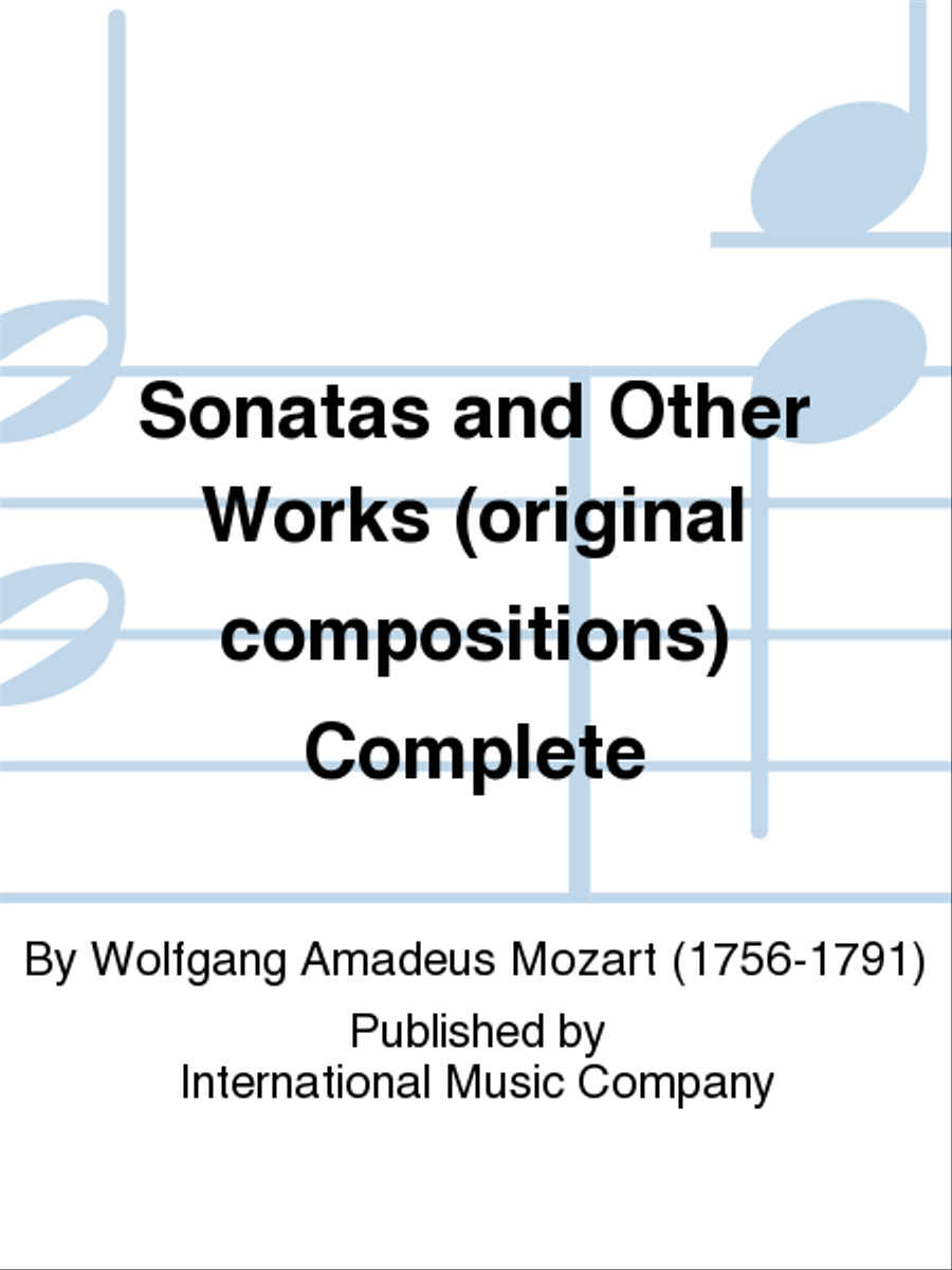 Sonatas And Other Works (Original Compositions) Complete 1 Piano, 4-Hands scores gallery preview page 1