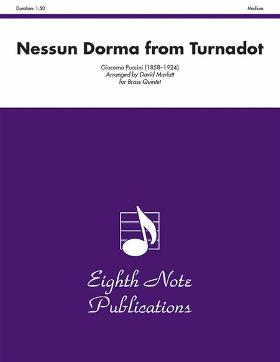 Nessun Dorma (from Turnadot) Brass Quintet scores gallery preview page 1