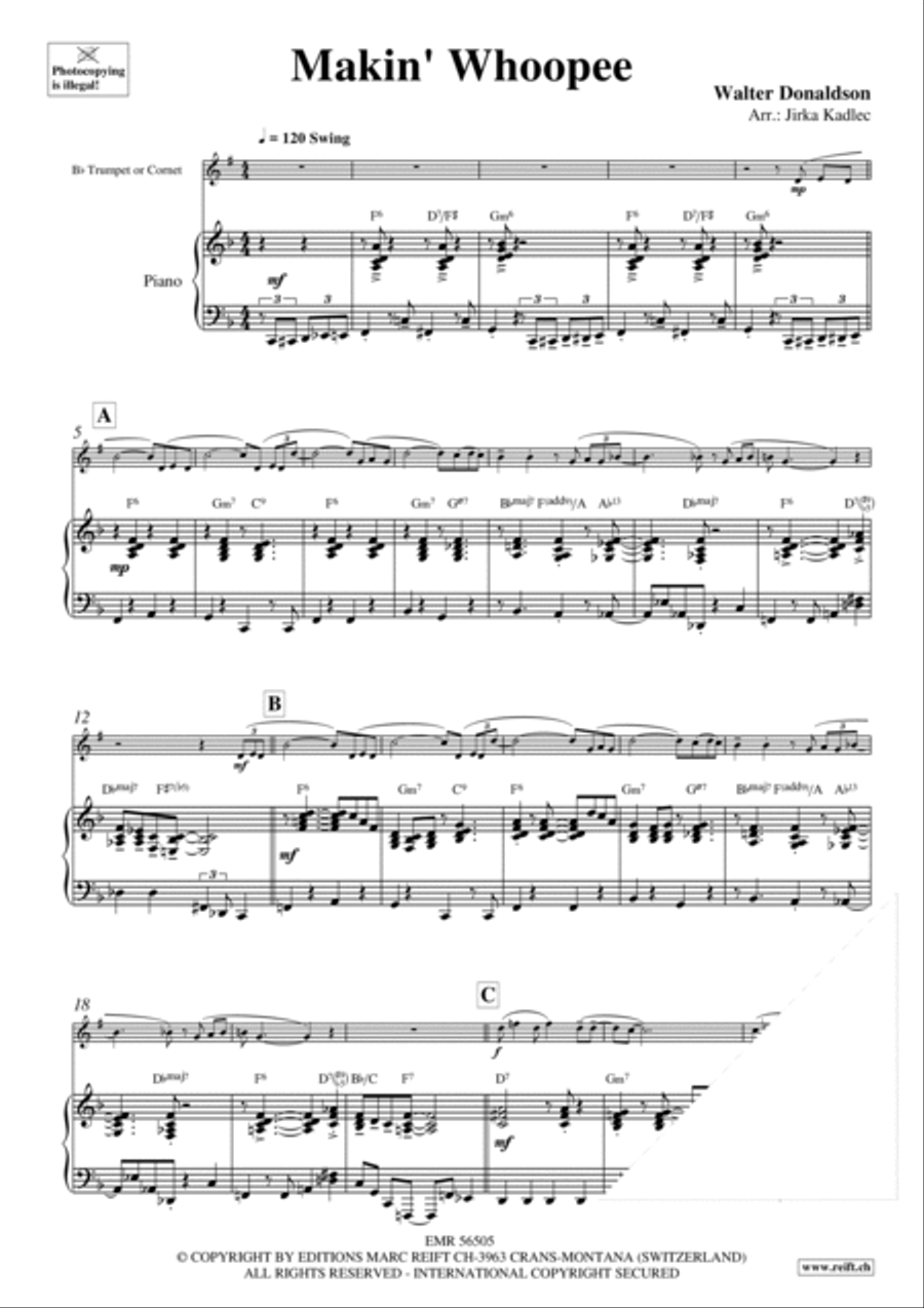 Makin' Whoopee Makin' Whoopee Cornet scores gallery preview page 4