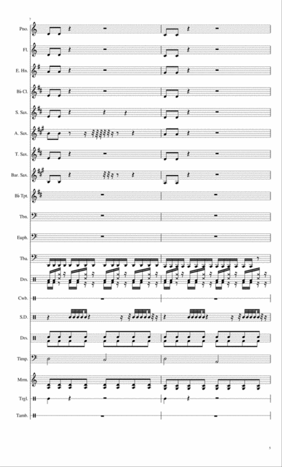 All Routes Lead Here Concert Band scores gallery preview page 5
