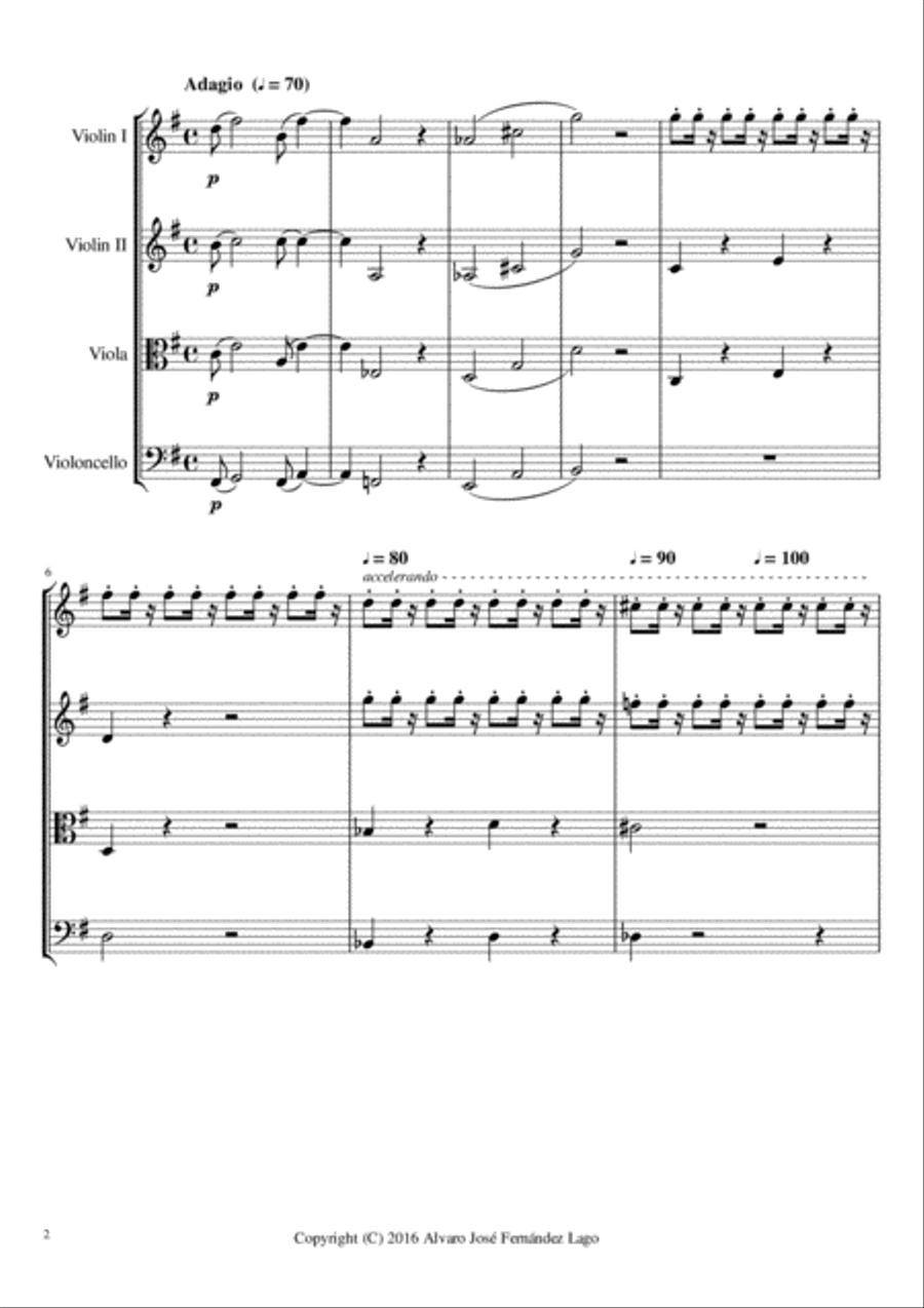 Bikes Bikes String Quartet scores gallery preview page 2