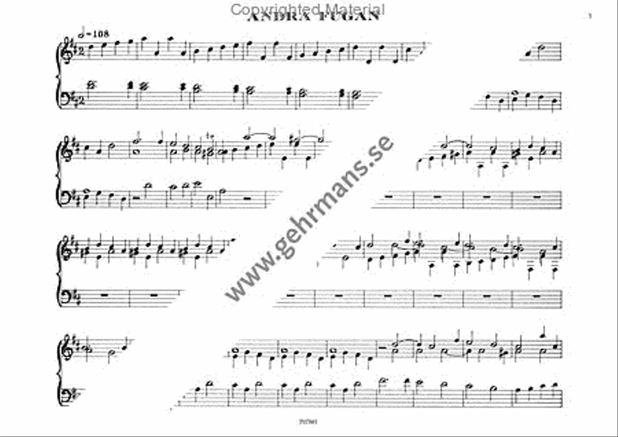 Sex fugor Organ Solo scores gallery preview page 3