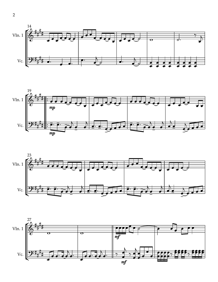 Under The Bridge Piano Trio scores gallery preview page 2