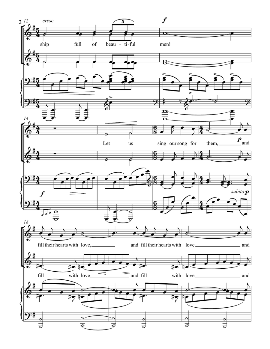 Siren's Call Choir scores gallery preview page 2
