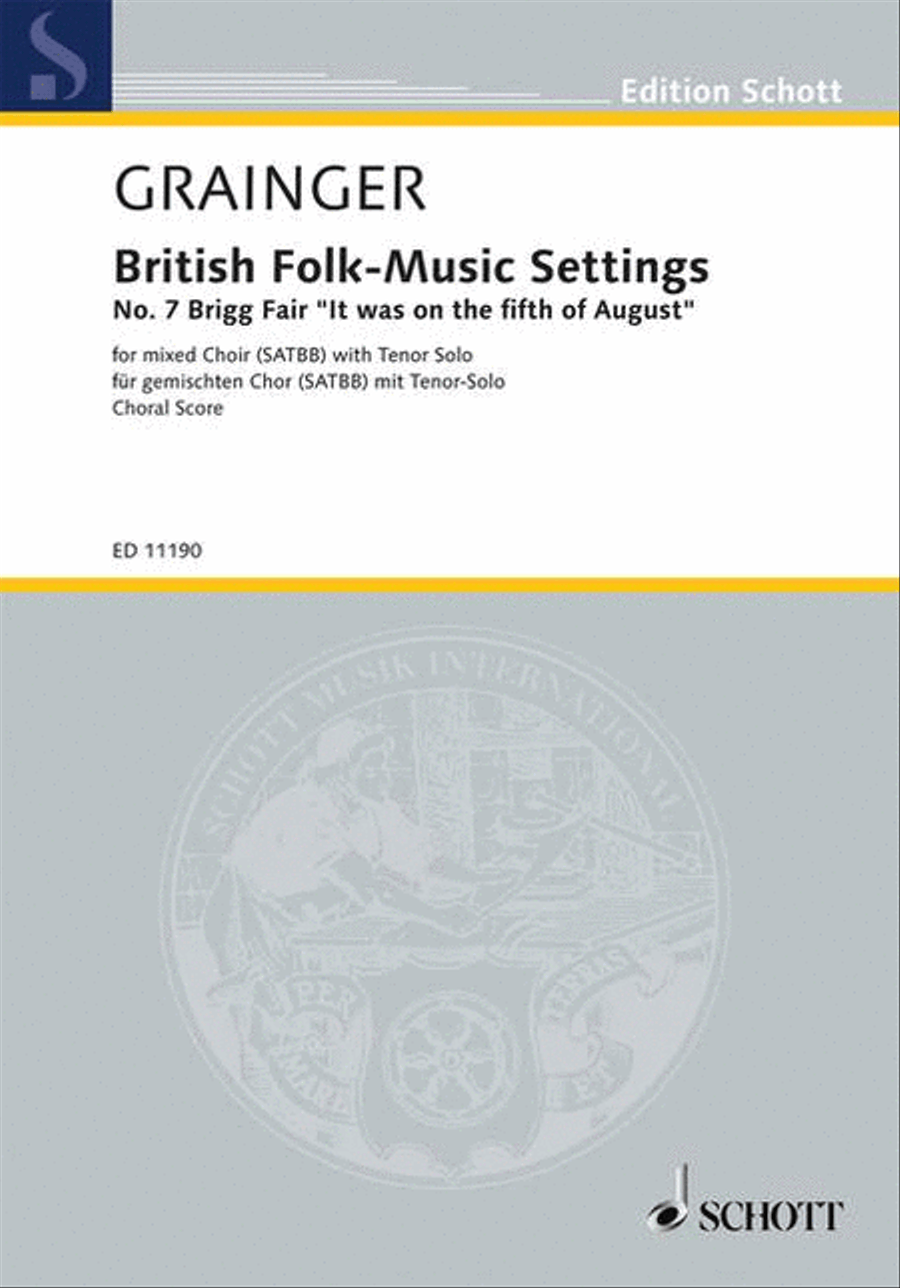 Grainger Brigg Fair Satbb Chor Mixed Choir scores gallery preview page 1